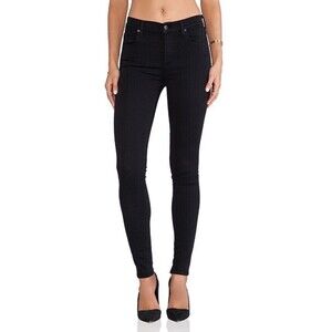 A Gold E Agolde Sophie Skinny Jeans Denim Pants in Luxe Black Sz 24 Xs 00